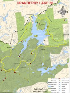 Cranberry Lake 50 Map